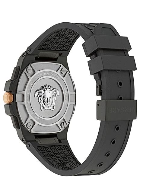 Versace Greca Extreme Black Round Dial Quartz Analog Men Watch ...