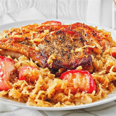 Authentic German Pork Chops and Sauerkraut Recipe - Cooking Frog