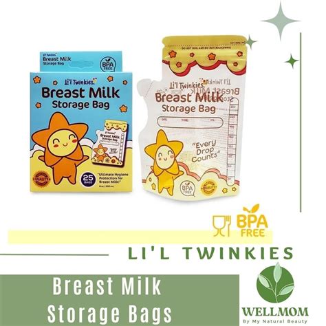 Li'l Twinkies New Clear Breast Milk Storage Bag 25's | Shopee Philippines