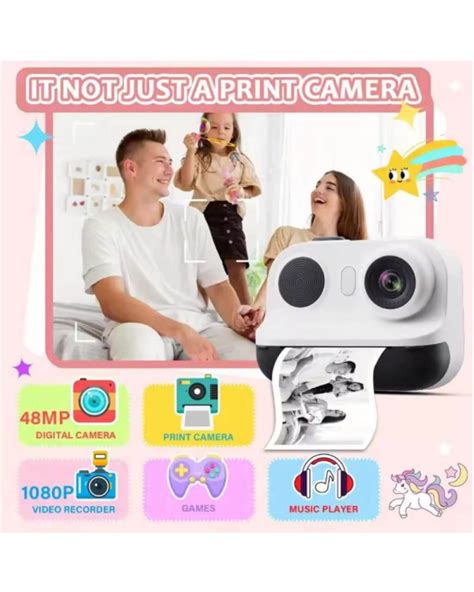 TF Inkless Printing Print Camera Purple - Best Gifts for Kids