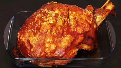 Pernil Asado en Horno receta casera como hacer Pierna de Cerdo Asada
