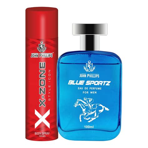 Buy John Phillips Men & Women BLUE SPORTZ & XX-ZONE DEO | Long Lasting ...