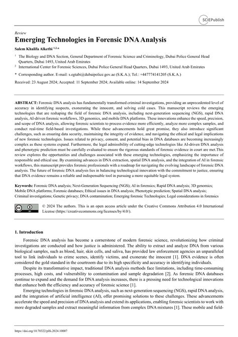 Forensic DNA Analysis Methods 的图像结果