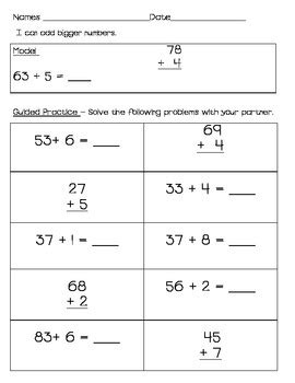 Image result for Add 2-Digit Numbers Using Models