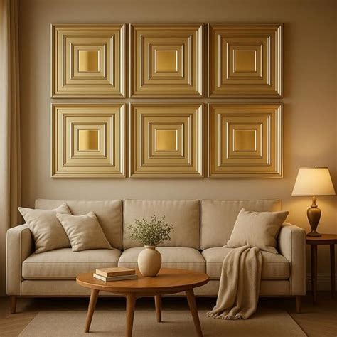 RoseCraft Golden Mirror Slat Acoustic Wall Panels – 3D Fluted MDF ...