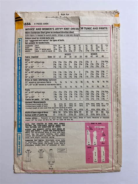 Simplicity Pattern Instructions Free 的图像结果