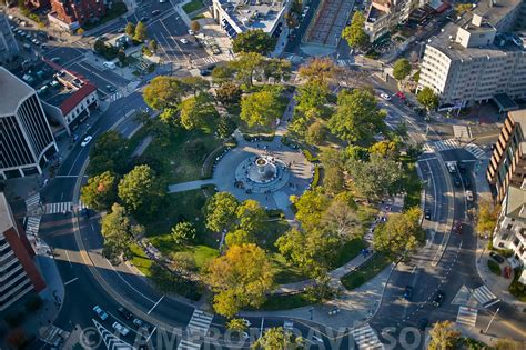 AerialStock | Aerial photograph of Dupont Circle in Washington DC