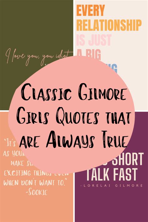 part three of six quotes from gilmore girl