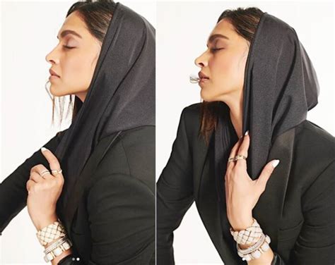 Deepika Padukone Wears an Unusual Black Hooded Jumpsuit With Lot of ...