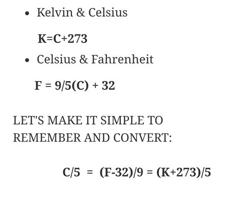 Relationship equation between fahrenheit celsius and kelvin - Brainly.in