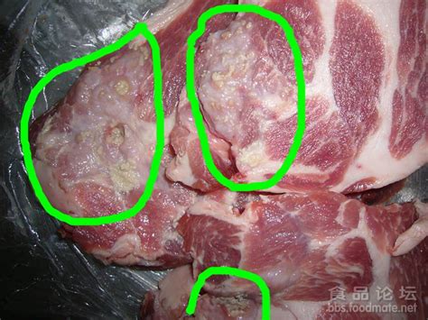 猪肉瘦肉上的白色斑点是什么?_百度知道