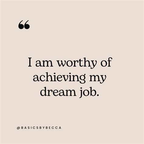 50 Dream Job Affirmations to Inspire You — Basics by Becca