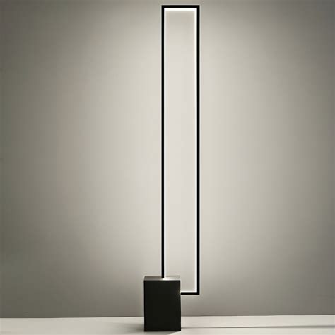 Modern Black Floor Lamp with Dimmable LED Bulbs and White Silica Gel ...