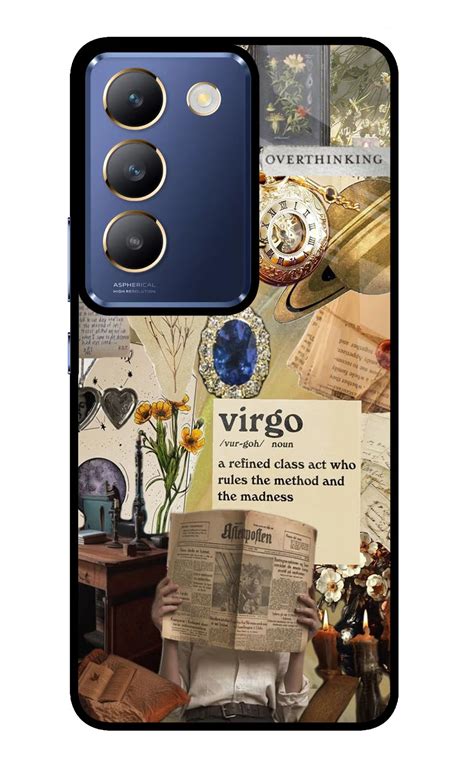 Buy Now Virgo Zodiac Glass Case for Vivo Y200E 5G/T3 5G Online | Casekaro