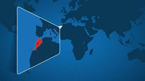 Morocco map world