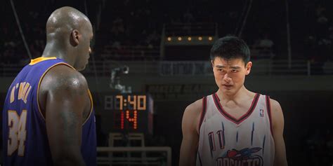 Yao Ming And Shaq Height Yao Ming Wikipedia