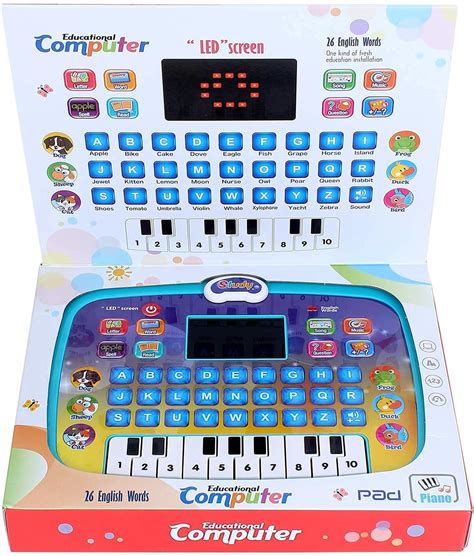 PULSEBERY Educational Learning Laptop Toy for Kids with LED Display ...