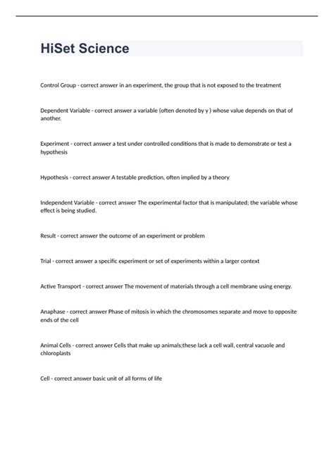 Science HiSET Study Guide 的图像结果