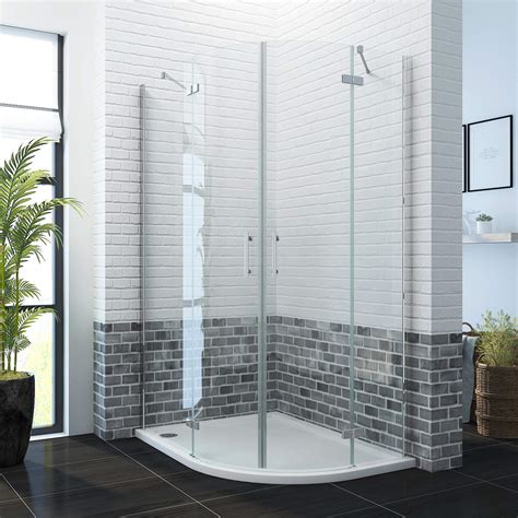 Buy 1200 x 800mm Right Hand Offset Quadrant Shower Enclosure 6mm Glass ...