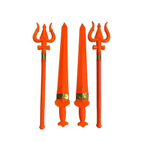 Buy Plastic Shiv Trishul Toy for Kids & Sword Toys for Kids Toy Weapon ...
