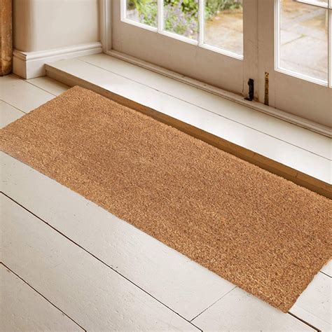 OnlyMat Plain Natural Coir Mat with Anti-Slip Backing