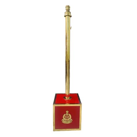 Saluting Base Pole with Stand 12"X12"(SSB) | Army Sales