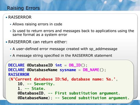 Image result for T-SQL Error Handling Tutorial