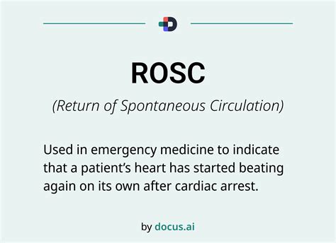 ROSC Medical Term Explained: What You Should Know