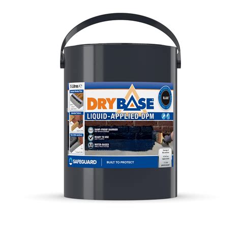 Buy Drybase Liquid Damp Proof Membrane (5 Litre, Black) - Damp Proofing ...
