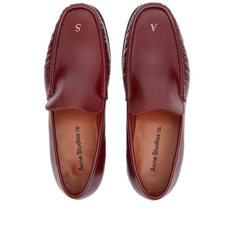 Acne Studios Boafer Sport Loafer Burgundy | END. (US)