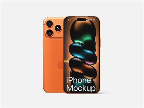 Dual-View iPhone 17 Mockup PSD Template Display