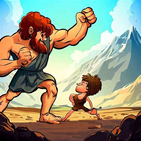 David and Goliath. The Giant Challenge - Dream Little Star