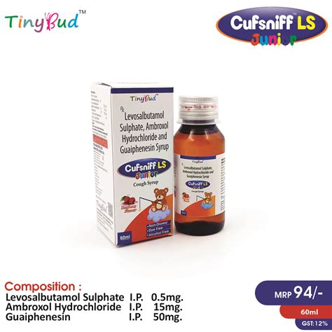 Levosalbutamol 05mg Ambroxol 15mg Guaifenesin 50mg Syrup ...
