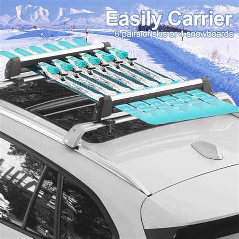 Snapklik.com : Ski & Snowboard Car Racks Ski Racks For Roof Car Ski Snowboard Racks For Rooftop ...