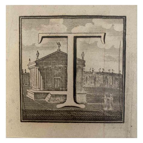 Carlo Nolli, Antiquities of Herculaneum: Letter of the Alphabet T, Etching, 18th Century for ...
