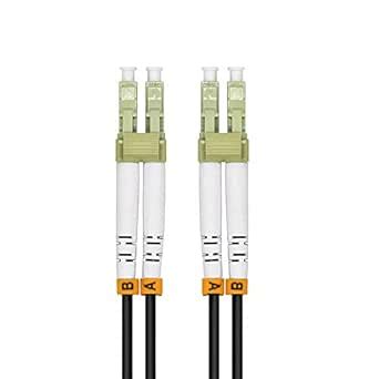 Jeirdus 150M LC to LC 10G OM3 Outdoor Armored Duplex 50/125 Fiber Optic ...