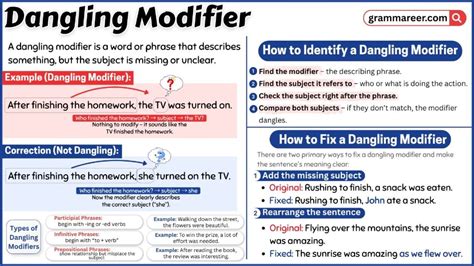 Image result for Basic Sentence Error Dangling Modifier