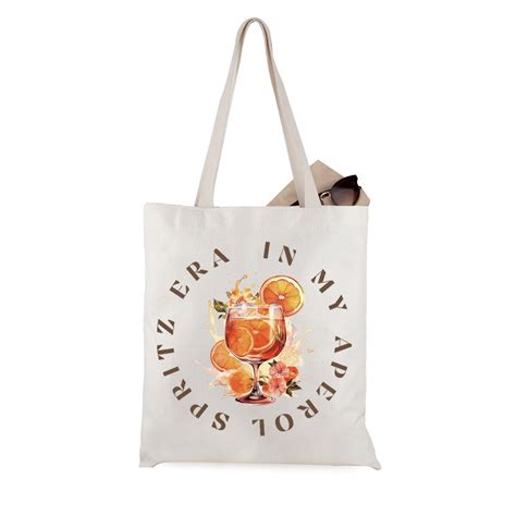 Buy WCGXKO Aperol Spritz Themed Tote Bag - Italian Summer Cocktail Gift ...