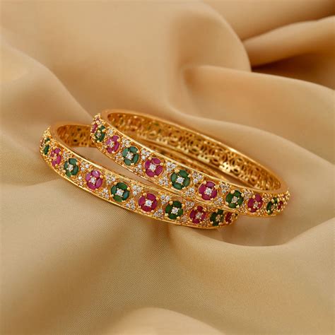 Buy Zircon Bangles for Women Online in India
