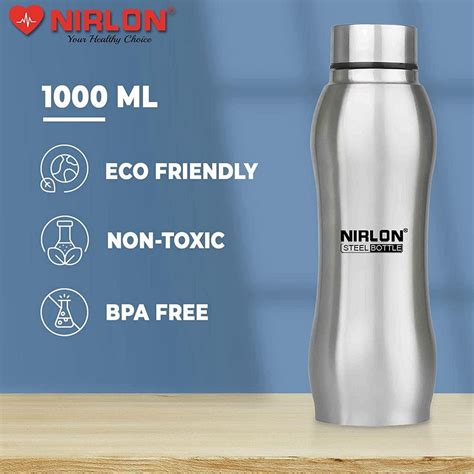 Steel Bottles - NIRLON Stainless Steel Freezer Water Bottle AQUA COOL ...