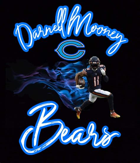 Download Darnell Mooney Chicago Bears Art Wallpaper | Wallpapers.com