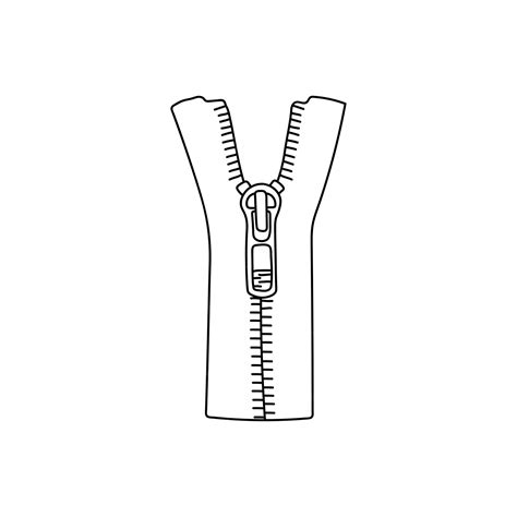 Sketch Of Zipper