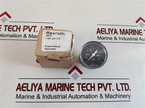 Rexroth 1 827 231 010 Manometer Pressure Gauge – Aeliya Marine Tech