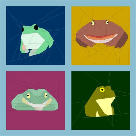 Frog Quilt Pattern 的图像结果