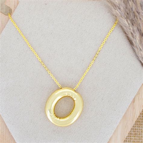A Party Balloon Bubble Puffed Initial Alphabet Letter 18K Glossy Gold ...