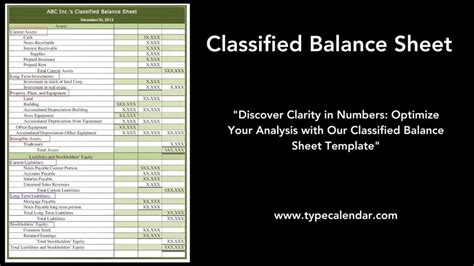 Image result for Classified Balance Sheet Example