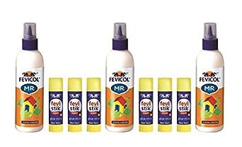 Pidilite Fevicol Mega Glue Pack with 3 Fevicol MR (200 g Each) & 6 ...