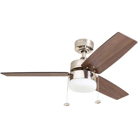 Prominence Home Reston 42" Brushed Nickel Modern Small Room Ceiling Fan ...