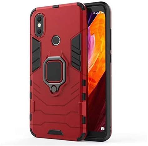Glaslux Armor Shockproof Soft TPU and Hard PC Back Cover Case with Ring ...
