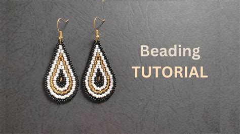 Image result for Seed Bead Earrings Tutorial